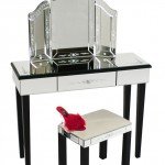 Venetian Glass Dressing Table with Mirror and Stool