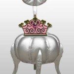 Silver Upholstered Dressing Table Stool