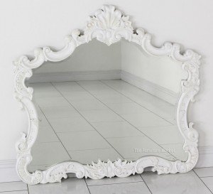 French chateau overmantle mirror