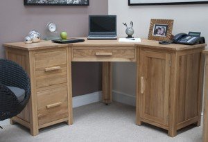 Opus Oak Corner Desk