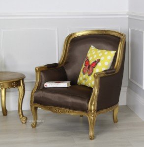 Gold leaf Armchair