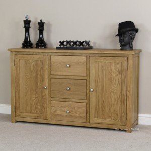 New England oak large sideboard