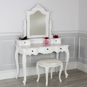 French white painted dressing table