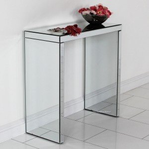 Venetian mirrored console table - Side View