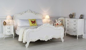 French Chateau carved bed and matching items