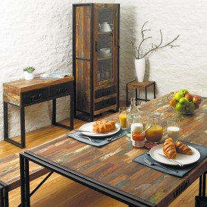 Urban chic industrial alcove display unit - in room.