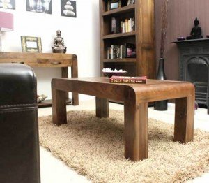 Shiro Walnut Medium open coffee table 