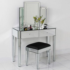 Art Deco Mirrored Dressing table Set