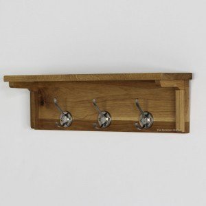 London solid oak wall mounted coat hook