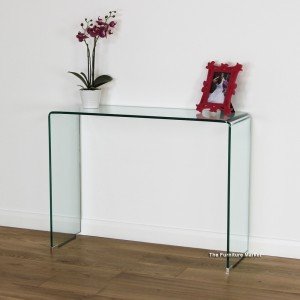 Geo-glass console table