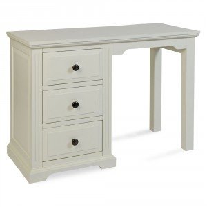 Windsor White Painted Single Pedestal Desk