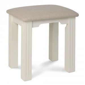 Windsor White Painted Stool