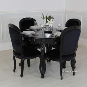 French Noir Dining Set