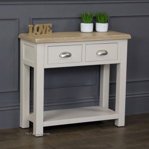 Grey Stone Painted Console Table