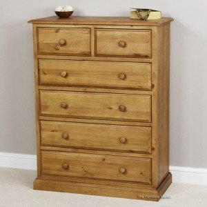 Cheshire Solid Pine 2 Over 3 Drawer Chest