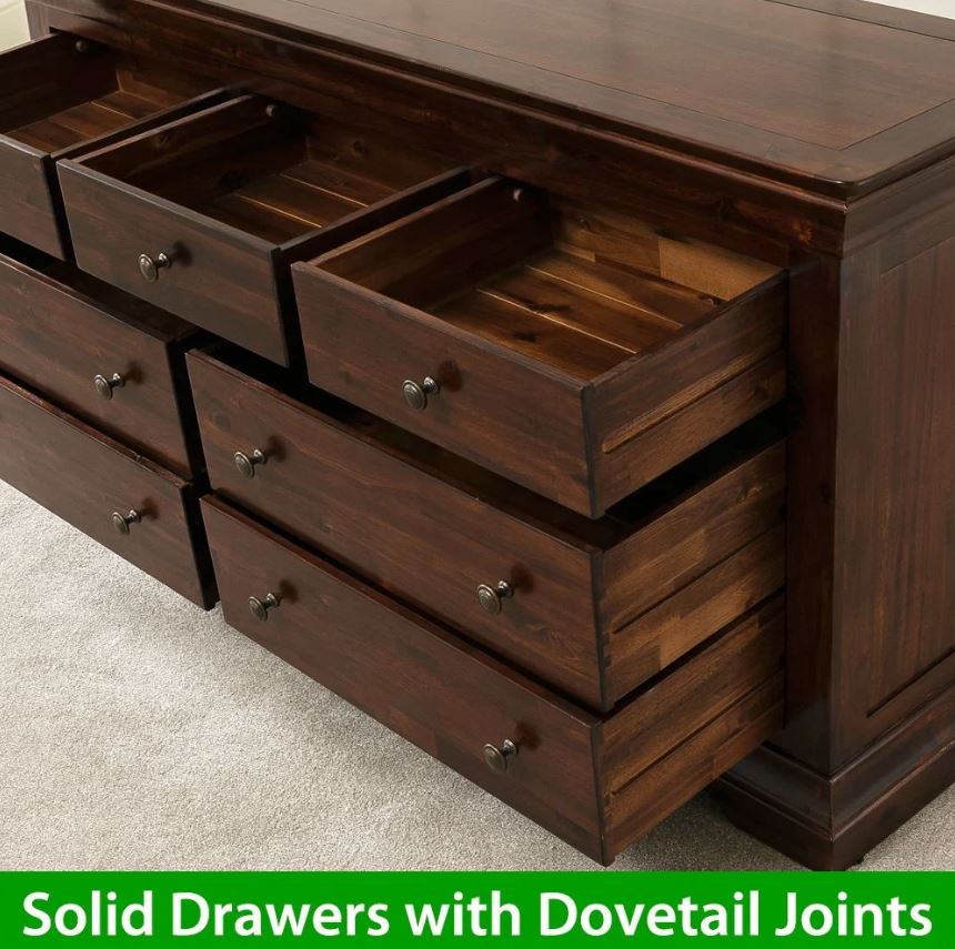 Solid draws with Dovetail joints