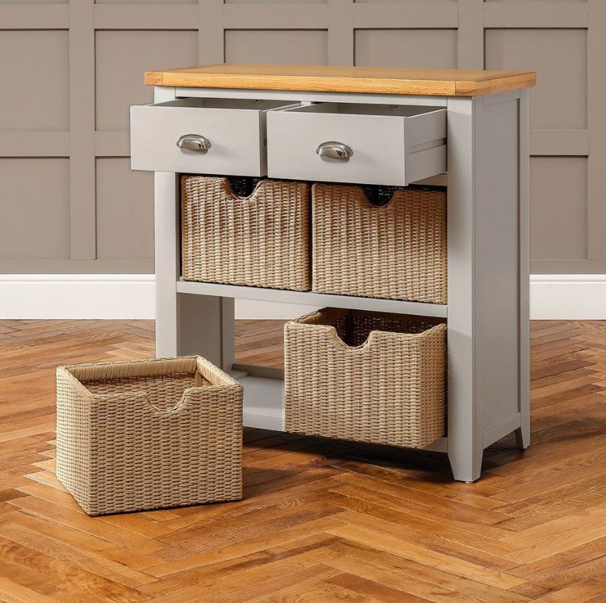 A hall table with ample storage