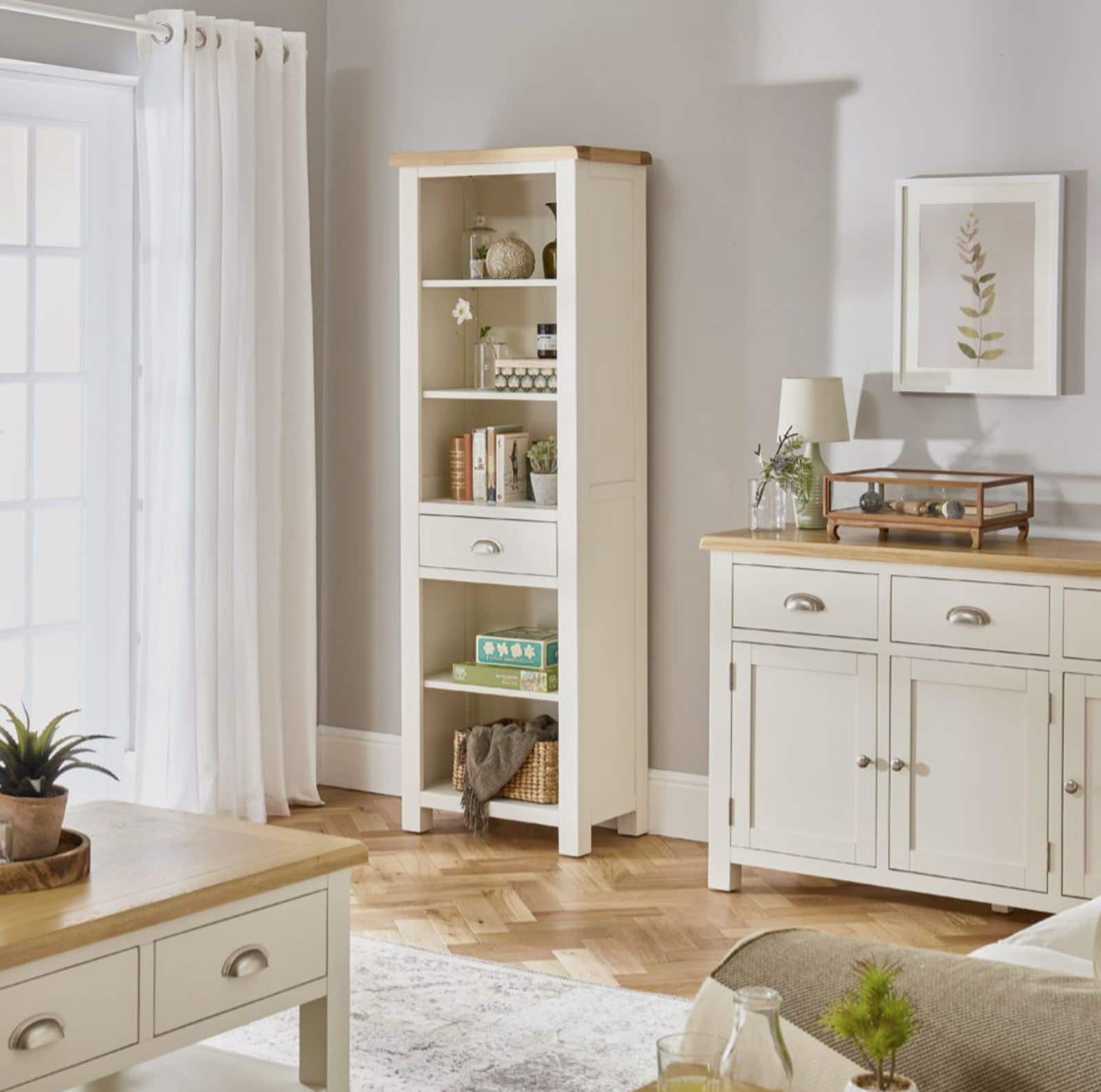 Our Cotswold Cream Painted Narrow Bookcase: It’s Not Just for Books!