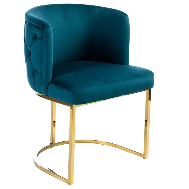 chair with gold base