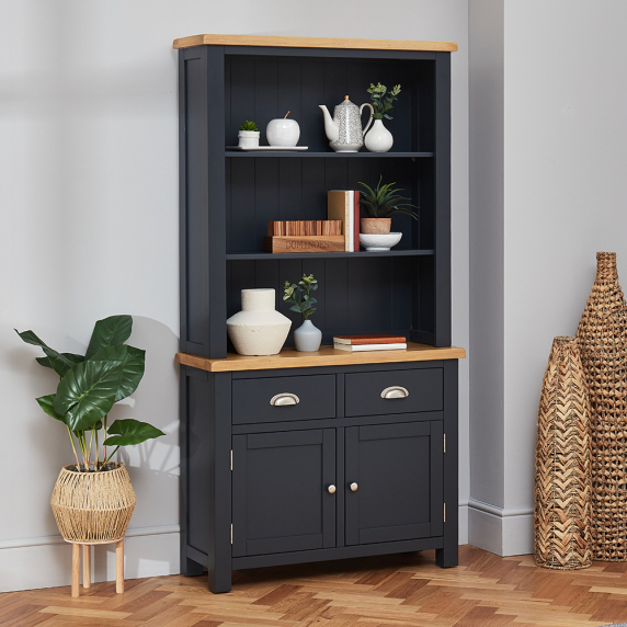 Cotswold Charcoal Grey Painted Medium Sideboard with Dresser Top