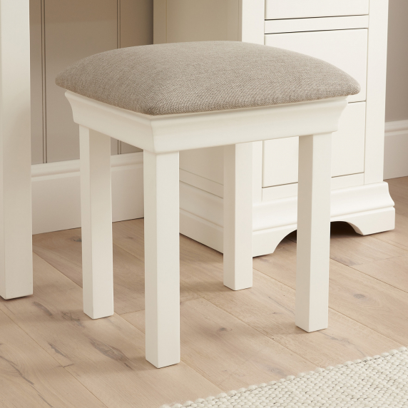 Wilmslow White Painted Dressing Table Stool