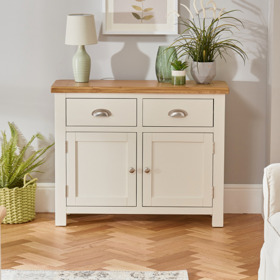 Cotswold Cream Painted 2 Door 2 Drawer Medium Sideboard