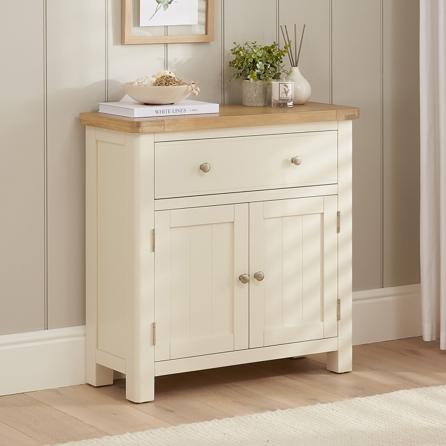 Marbury Cream Painted Compact Small Sideboard