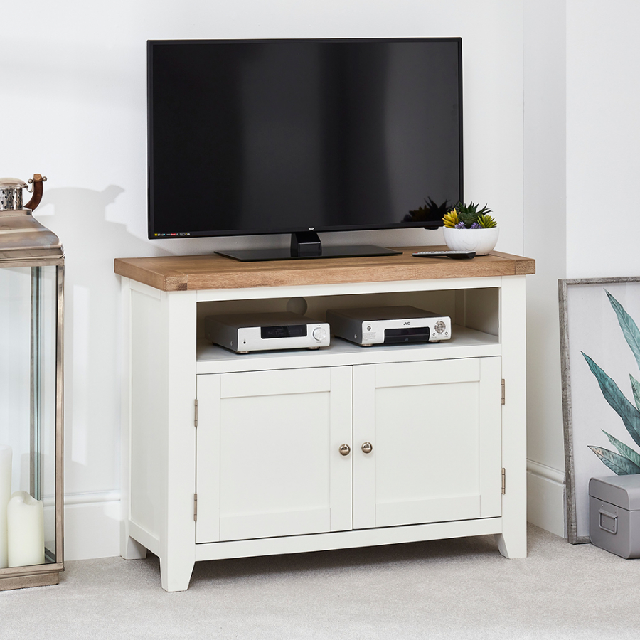 Cheshire White Painted Medium TV Unit Sideboard - Up to 50" TV Size