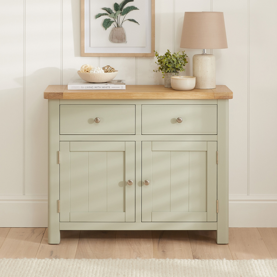 Marbury Sage Green Painted Medium 2 Door 2 Drawer Sideboard