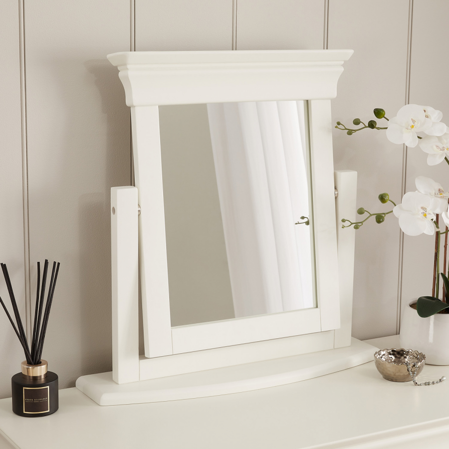 Wilmslow White Painted Vanity Dressing Mirror