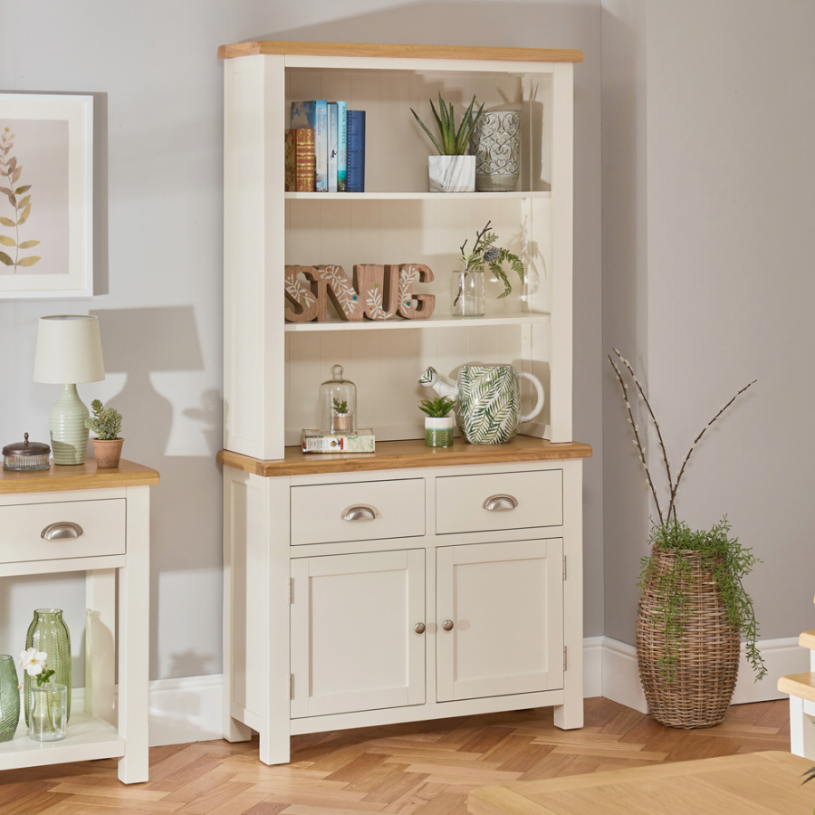 Cotswold Cream Painted Medium Dresser + 2 Drawer 2 Door Sideboard