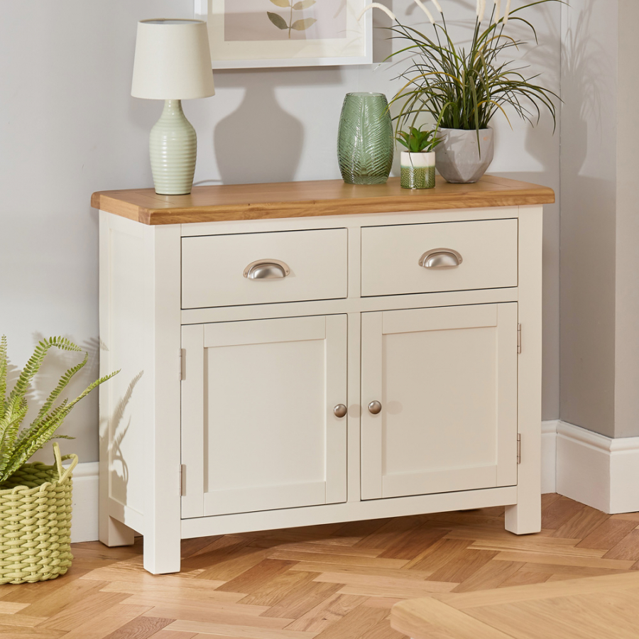 Cotswold Cream Painted 2 Door 2 Drawer Medium Sideboard