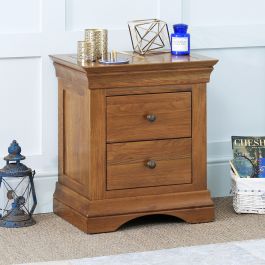 medium oak bedside table