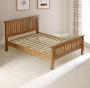 Rustic Solid Oak 4ft 6in Double Bed