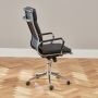 Designer Black Leather High Back Office Chair