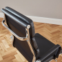 Designer Black Leather High Back Office Chair