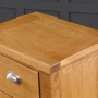 Cheshire Oak 5 Drawer Tallboy Wellington Chest of Drawers