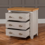 Downton Grey 3 Drawer Compact Chest of Drawers