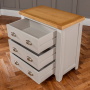 Downton Grey 3 Drawer Compact Chest of Drawers