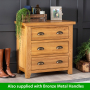 Cheshire Oak 3 Drawer Compact Chest of Drawers