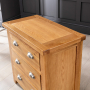 Cheshire Oak 3 Drawer Compact Chest of Drawers