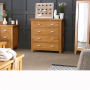 Cheshire Oak 2 over 3 Drawer Chest of Drawers