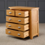 Cheshire Oak 2 over 3 Drawer Chest of Drawers