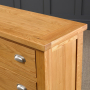 Cheshire Oak Large Wide 6 Drawer Chest of Drawers