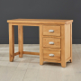 Cheshire Oak Pedestal Dressing Table Set with Mirror