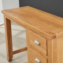 Cheshire Oak Pedestal Dressing Table Set with Mirror