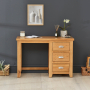 Cheshire Oak 3 Drawer Pedestal Dressing Table