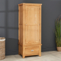 Cheshire Oak Single 1 Door Wardrobe with Drawer