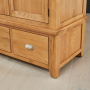 Cheshire Oak Double 2 Door Wardrobe with 2 Drawers