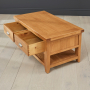 Cheshire Oak 2 Drawer Coffee Table with Shelf